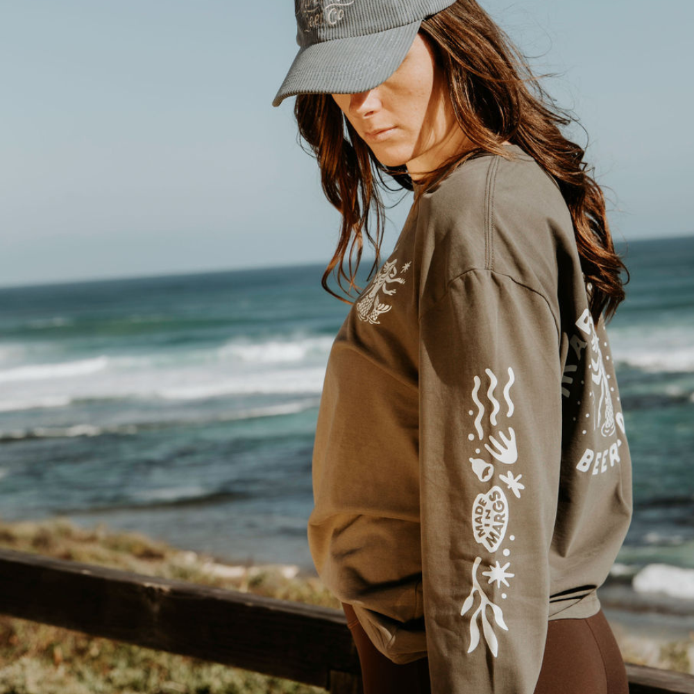 GREY LONG SLEEVE TEE